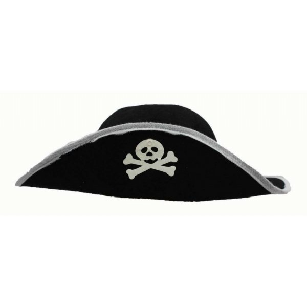 Αποκριάτικο Μαύρο Καπέλο Πειρατή